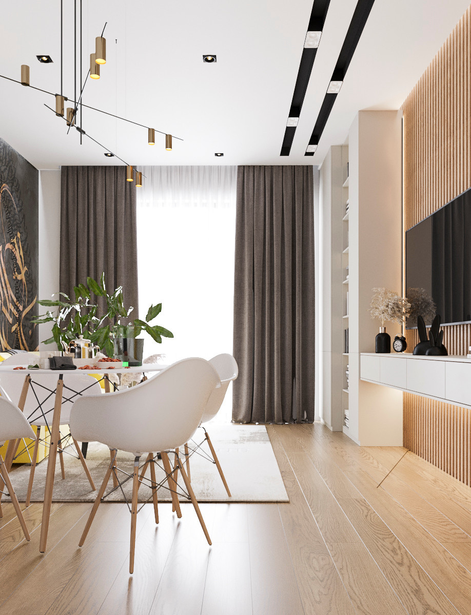 ПРОЕКТ 2-КОМНАТНОЙ КВАРТИРЫ В СТИЛЕ LOFT