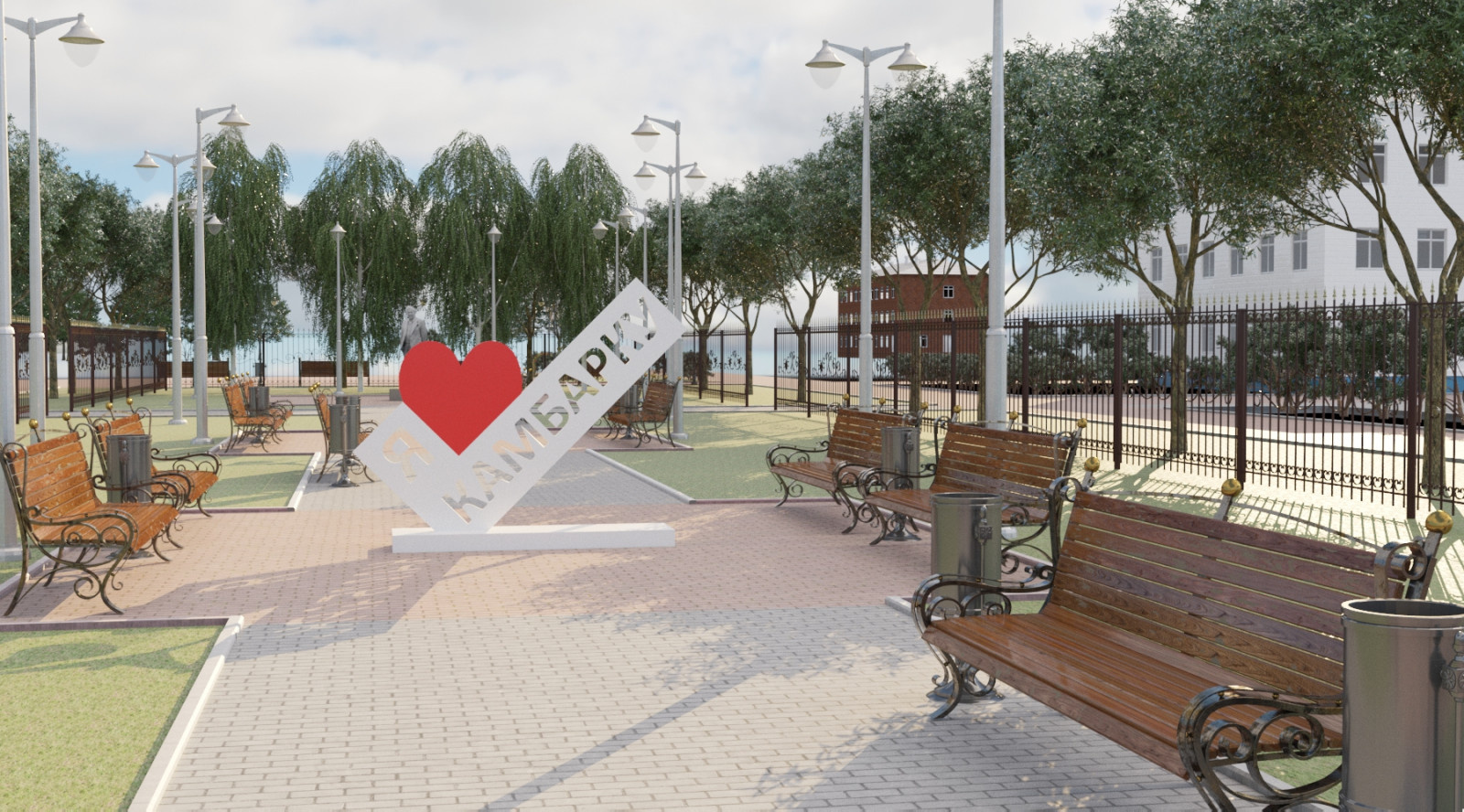 Благоустройство набережной пруда г. Камбарка