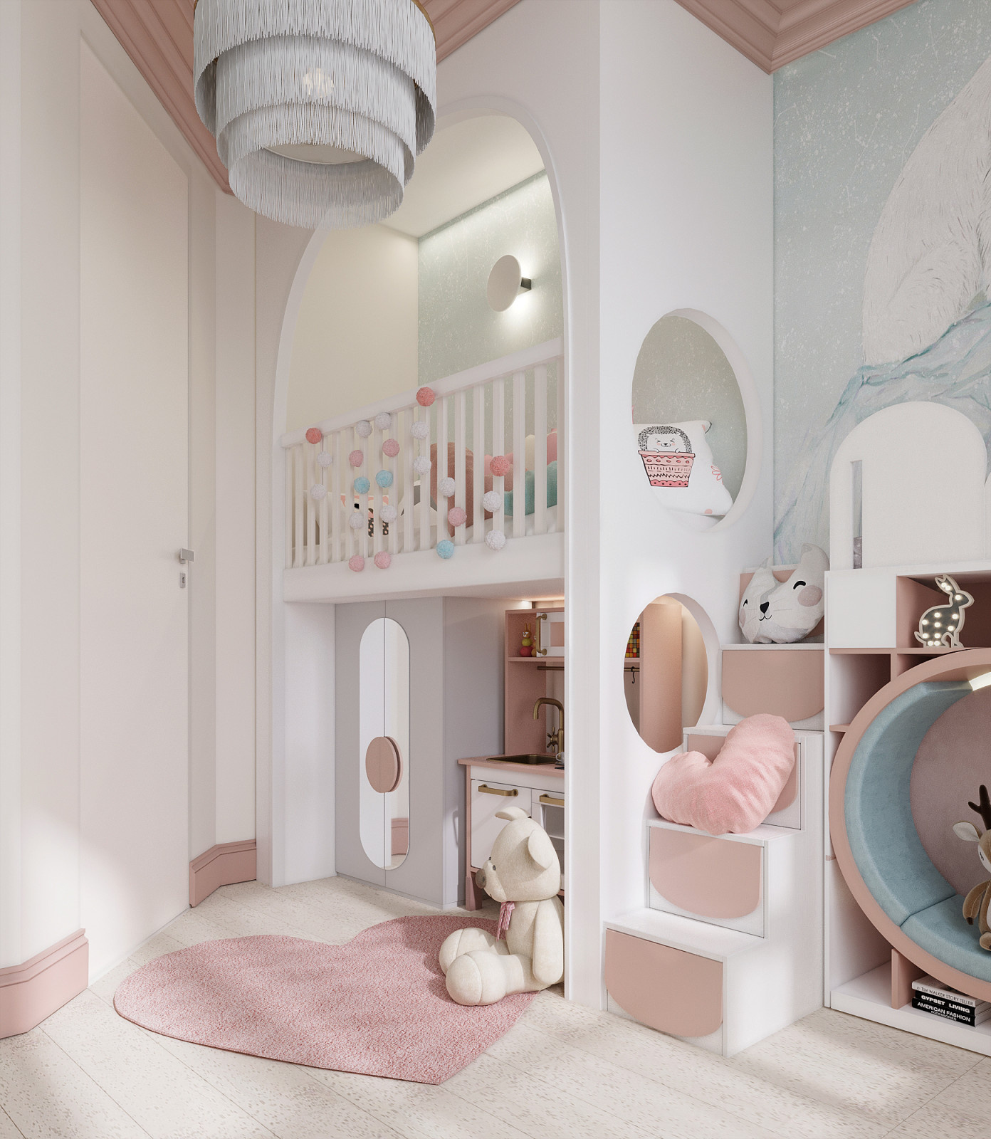 Cute bedroom for a girl