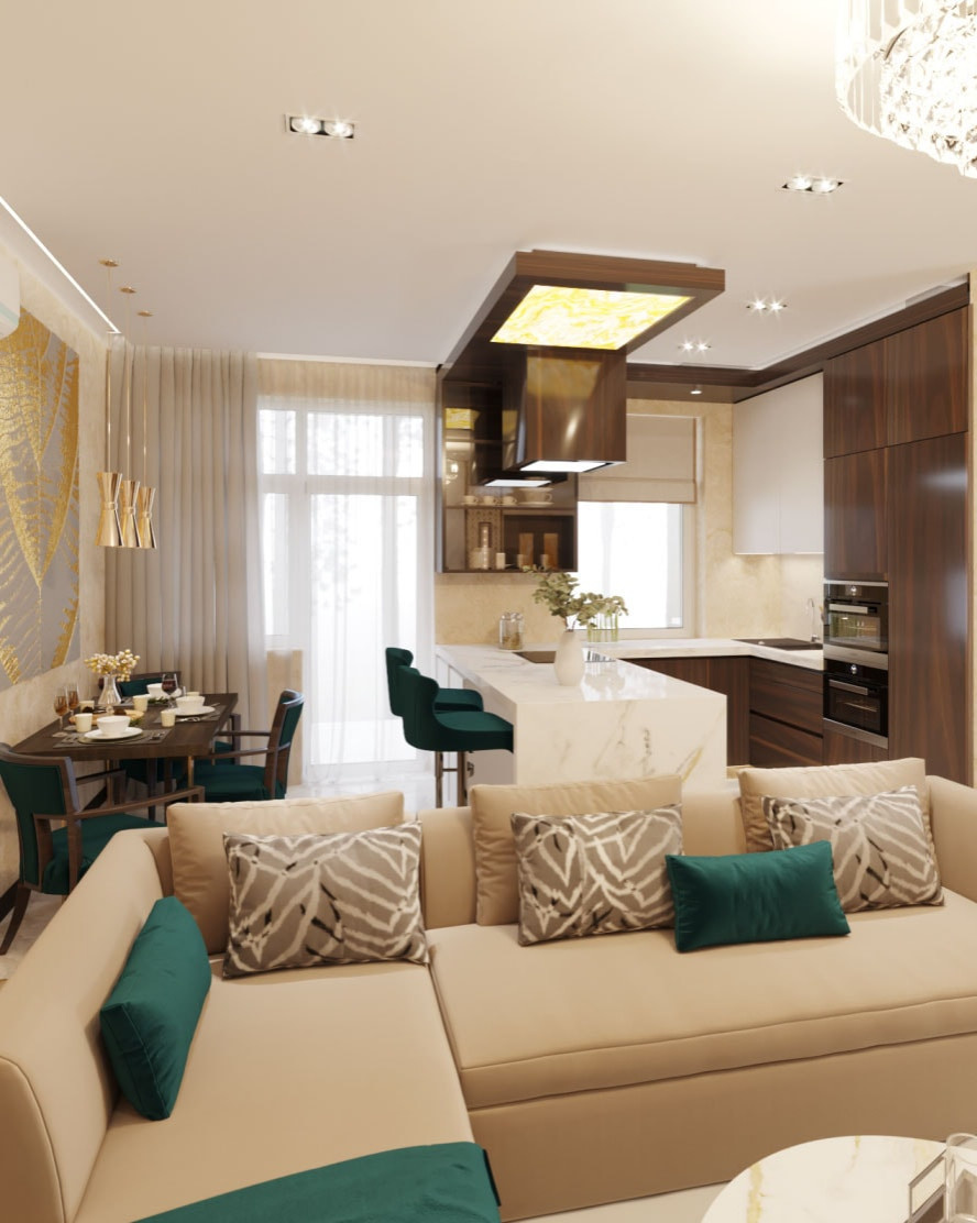 ЖК Скандинавия, 3 комнаты, 105 м²