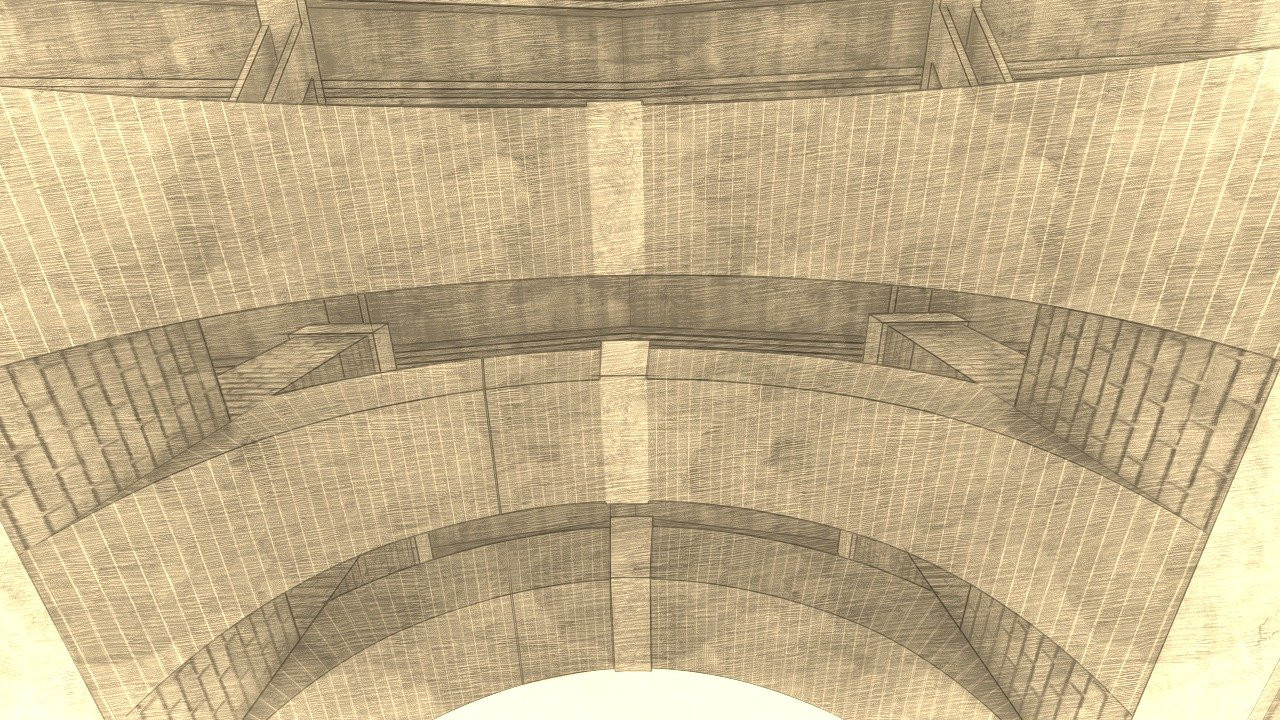 Entrance in small hotel complex
