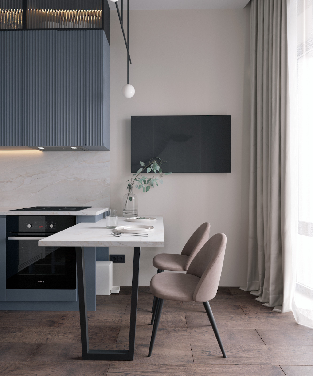 Квартира для девушки 32м2 в ЖК Wellton Towers