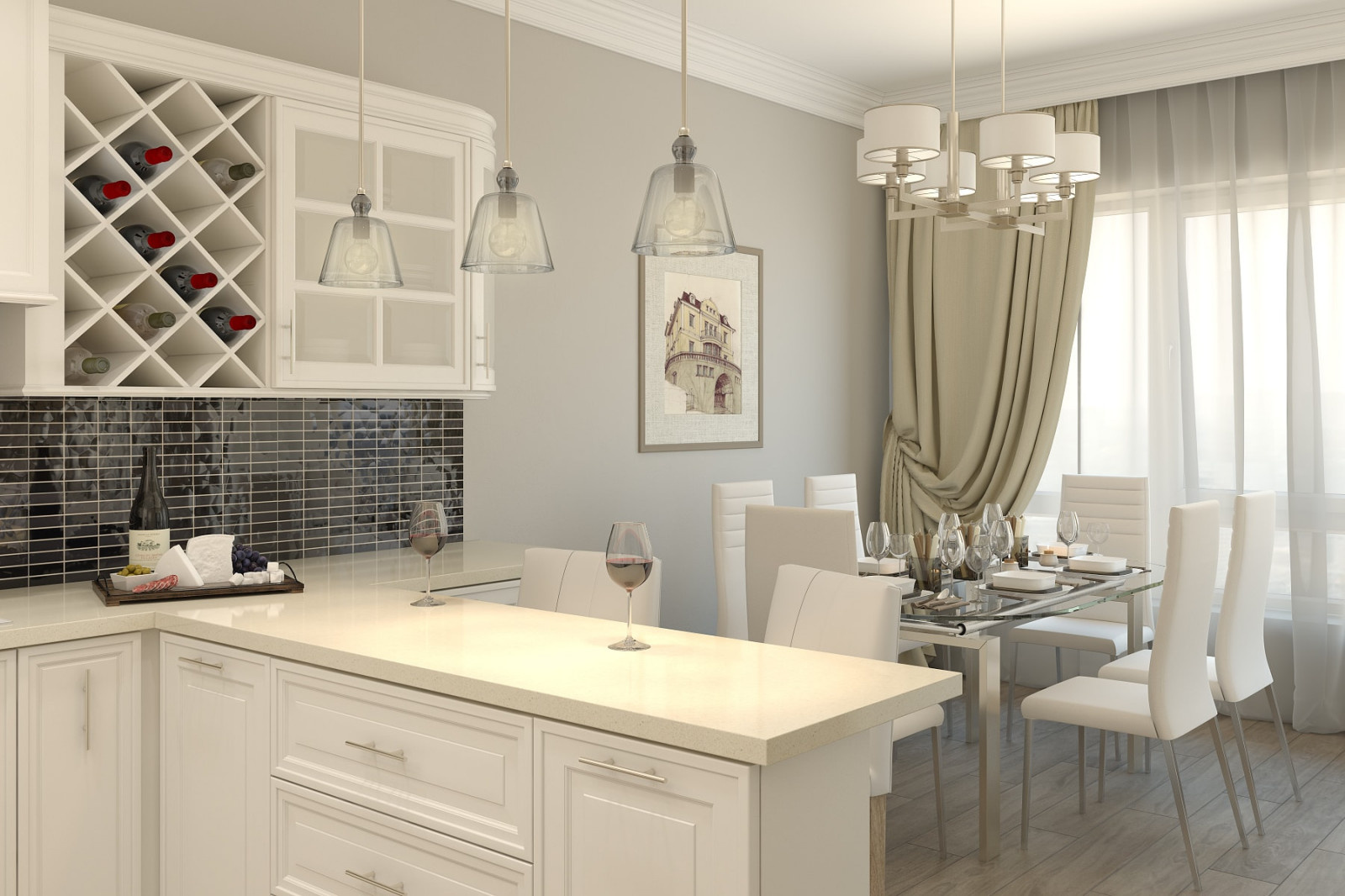 ЖК Метрополия,  3 комнаты, 110 м²