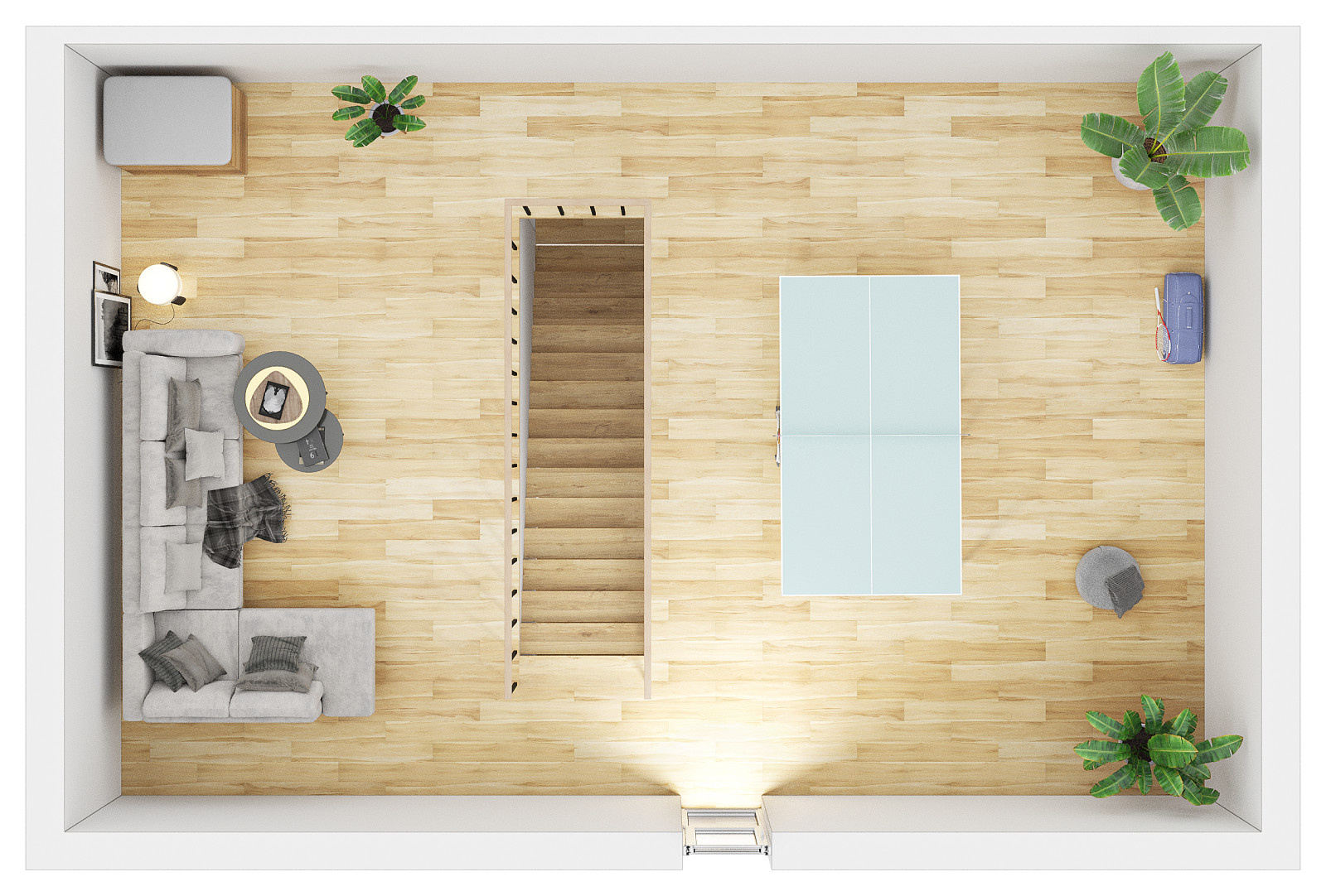 3D-Plan des 3. Stockwerks (Dachgeschoss)