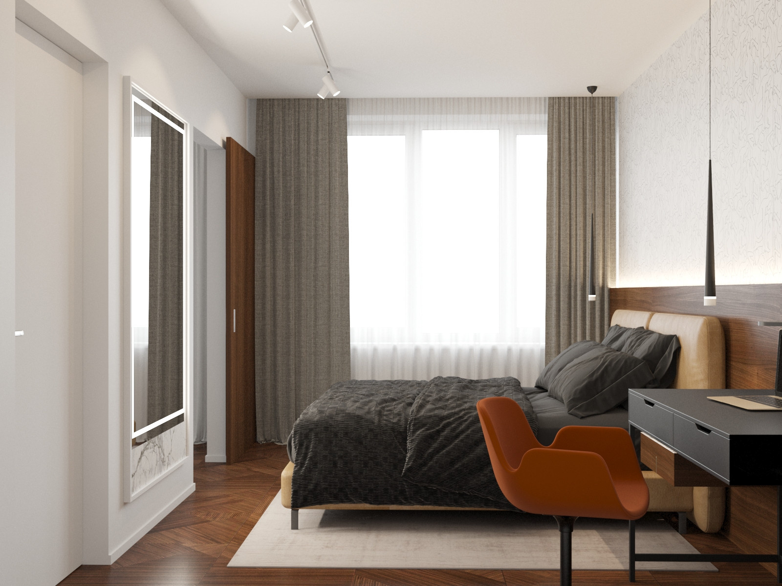 Квартира с натуральными оттенками, 60 м2