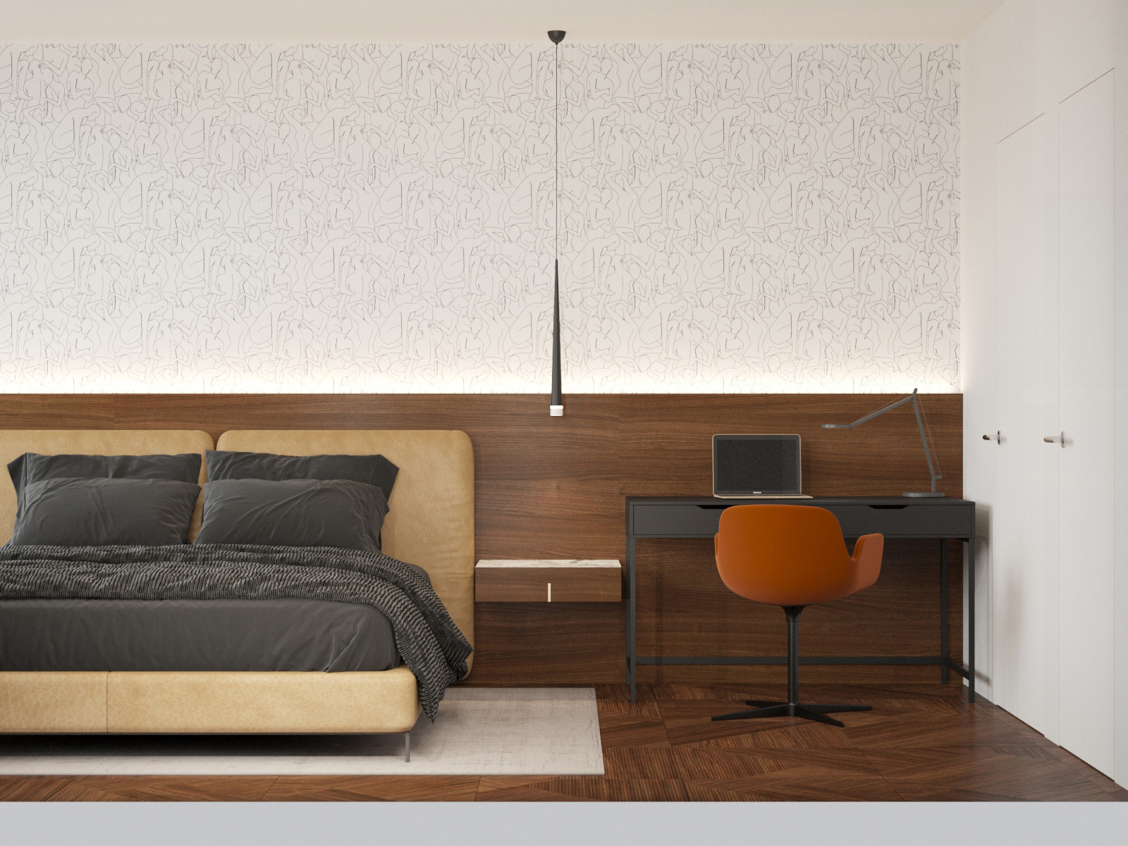 Квартира с натуральными оттенками, 60 м2
