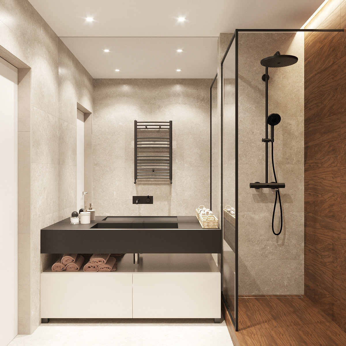 Квартира с натуральными оттенками, 60 м2
