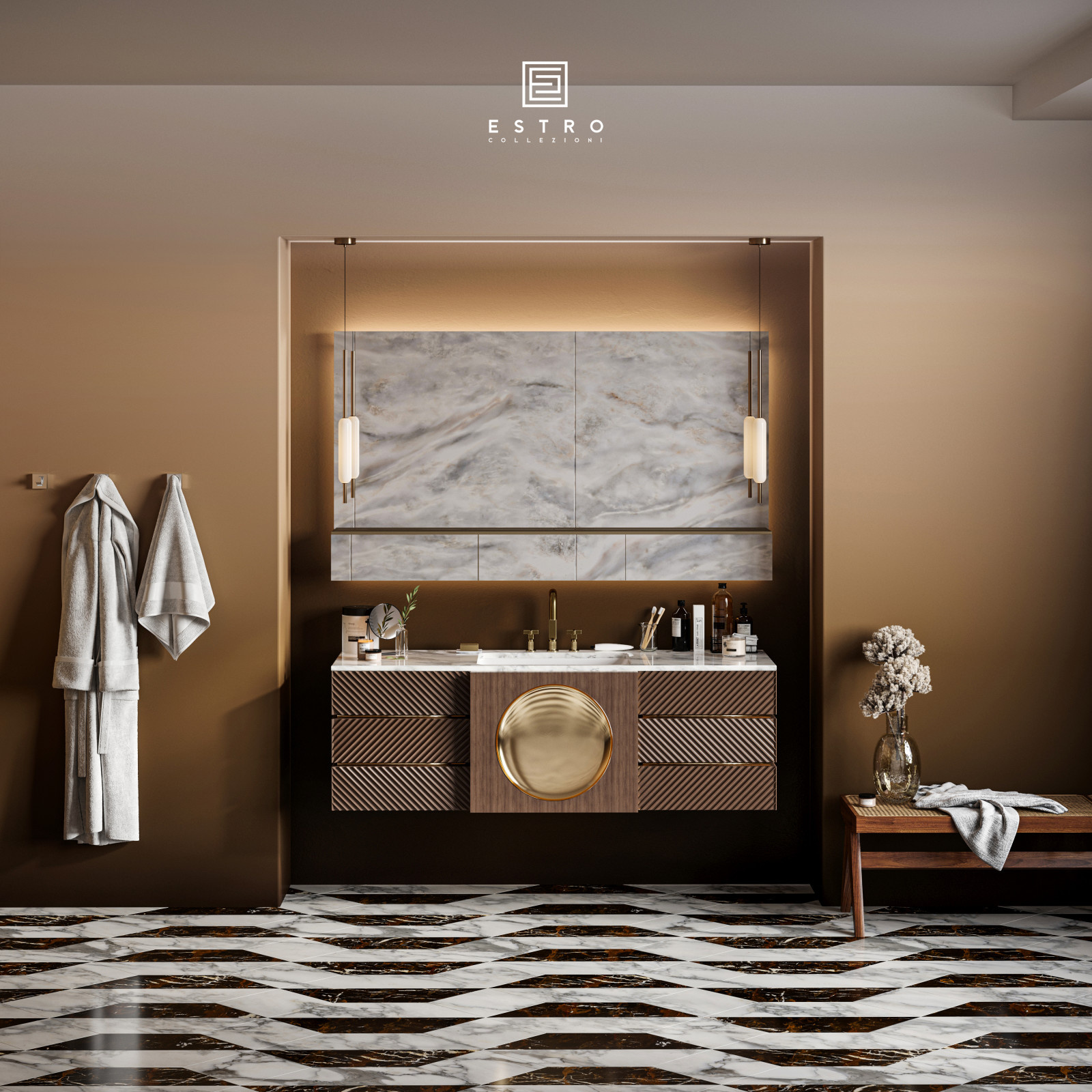 Обложка проекта: Ванная комната в апартаментах / Bathroom in the apartments