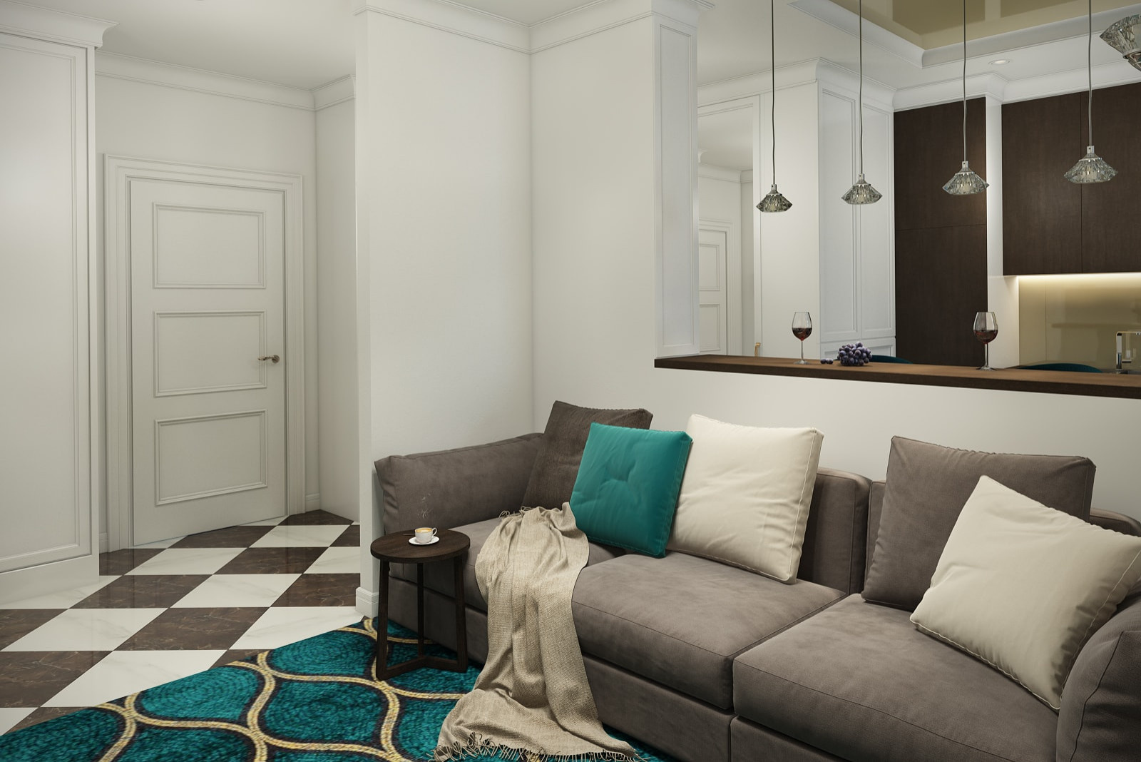 ЖК Вестердам, 2 комнаты, 45м²