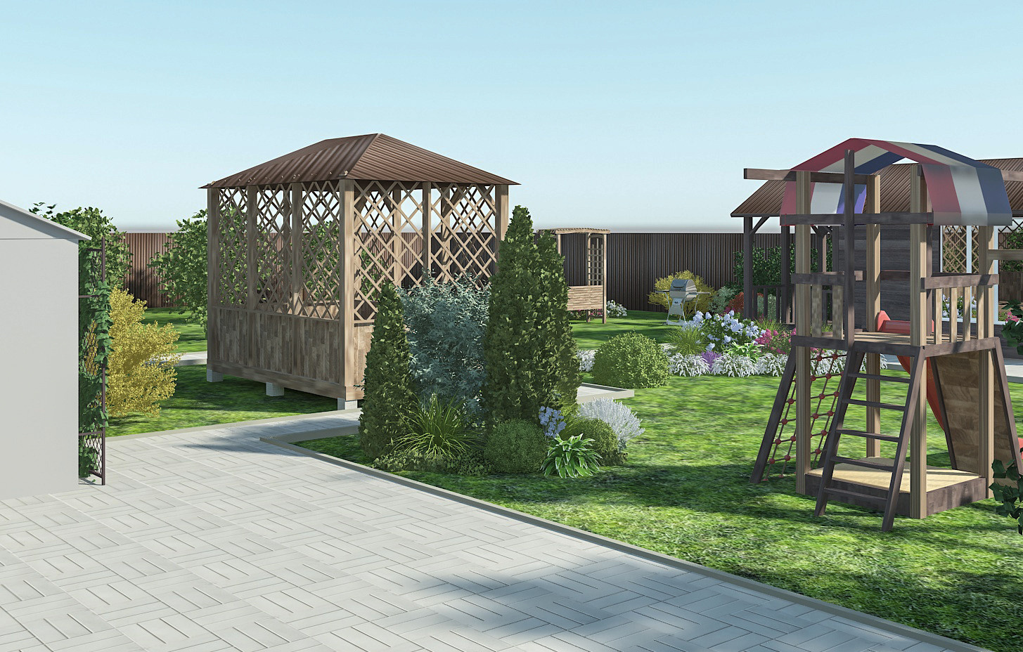 ландшафтный дизайн дачного участка