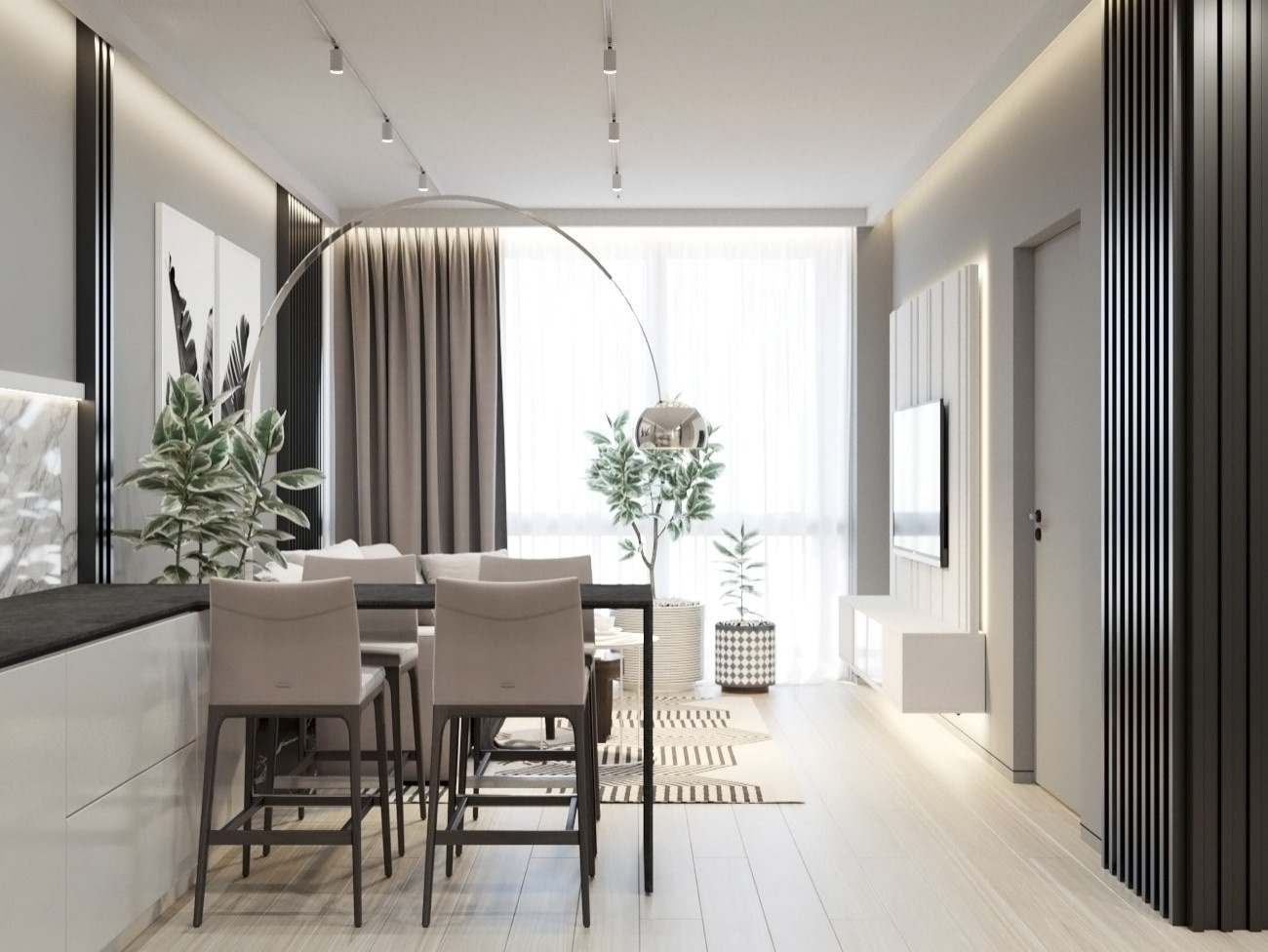 ЖК Белые Ночи, 2 комнаты, 54 м²