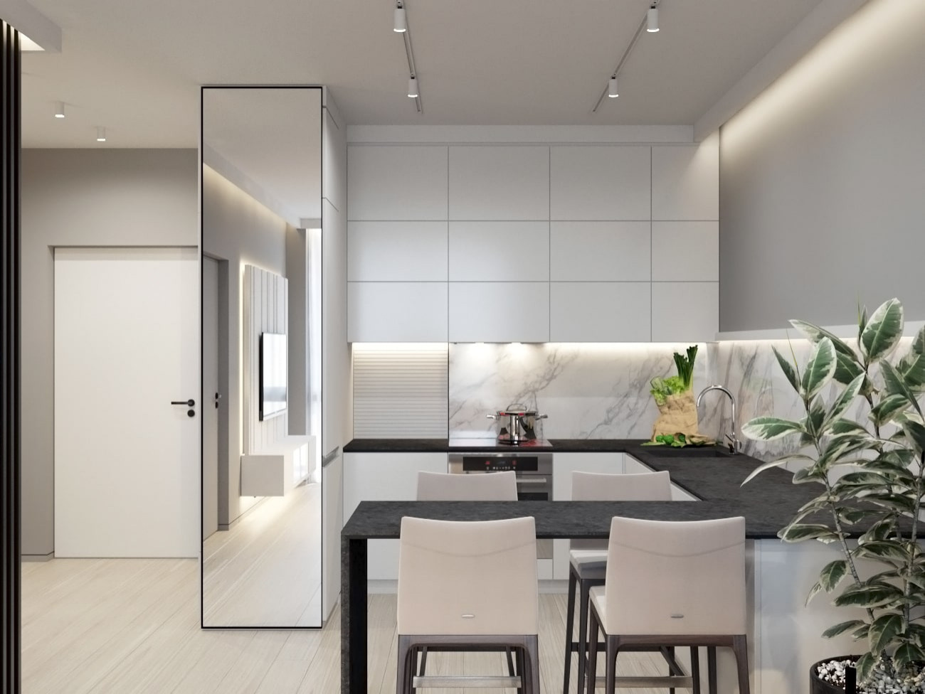 ЖК Белые Ночи, 2 комнаты, 54 м²