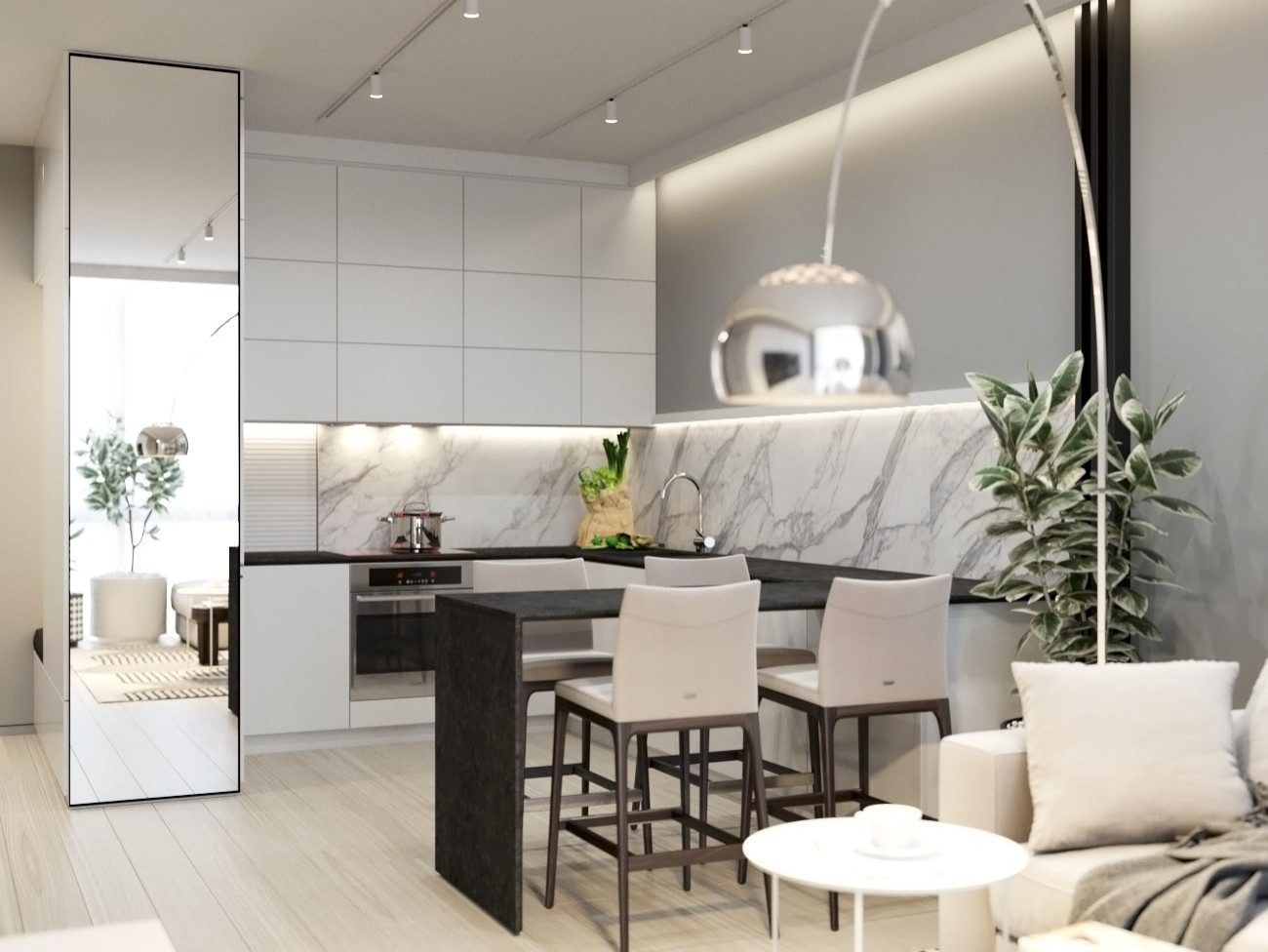 ЖК Белые Ночи, 2 комнаты, 54 м²