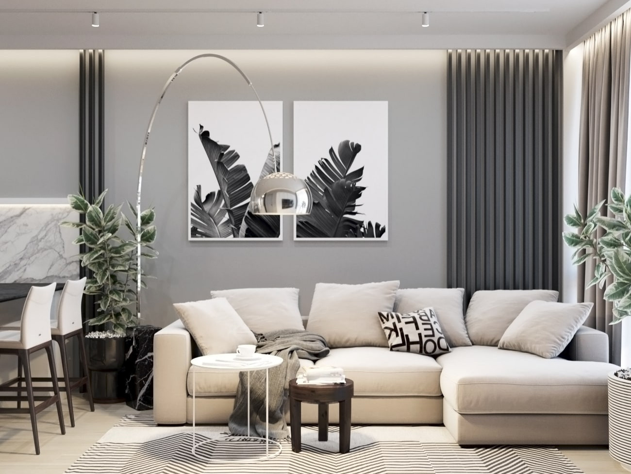ЖК Белые Ночи, 2 комнаты, 54 м²