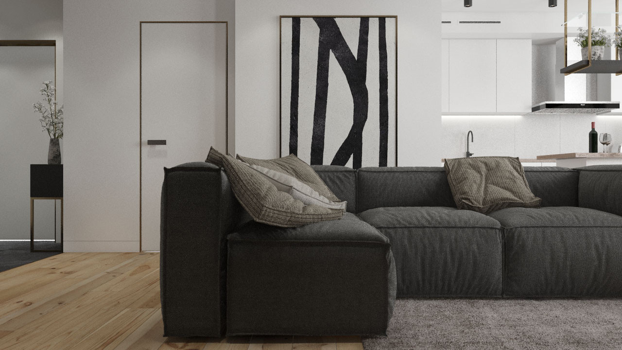 ЖК Spires, 3 комнаты, 81м²