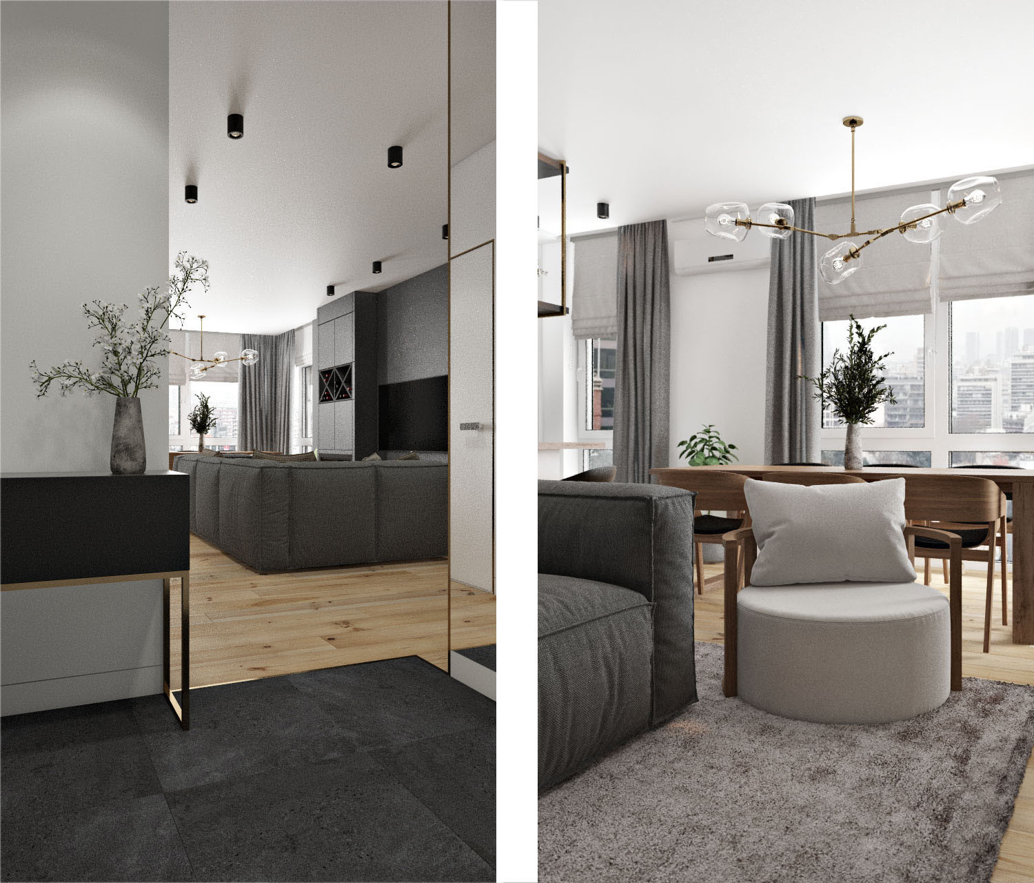 ЖК Spires, 3 комнаты, 81м²