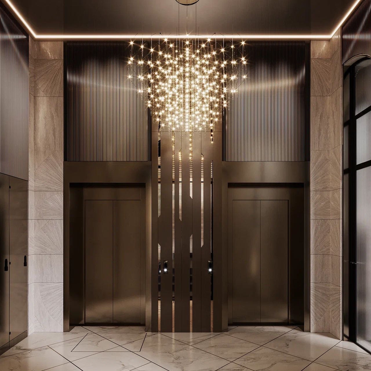 Лифтовые холлы Grand Royal Residents Сочи
