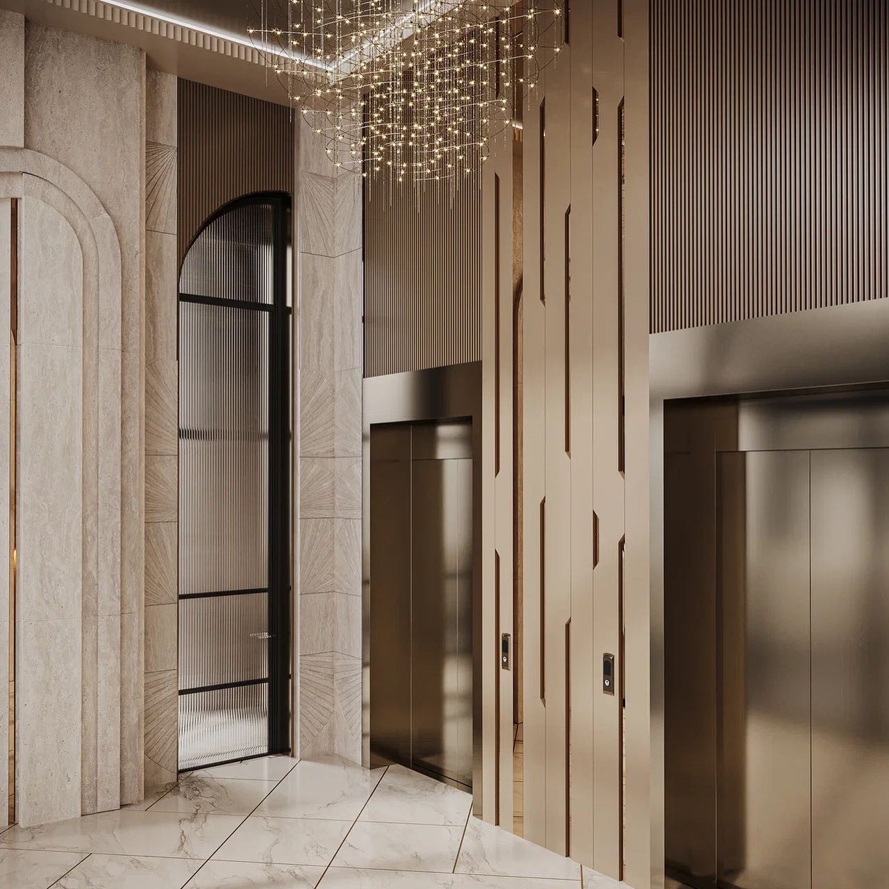 Лифтовые холлы Grand Royal Residents Сочи