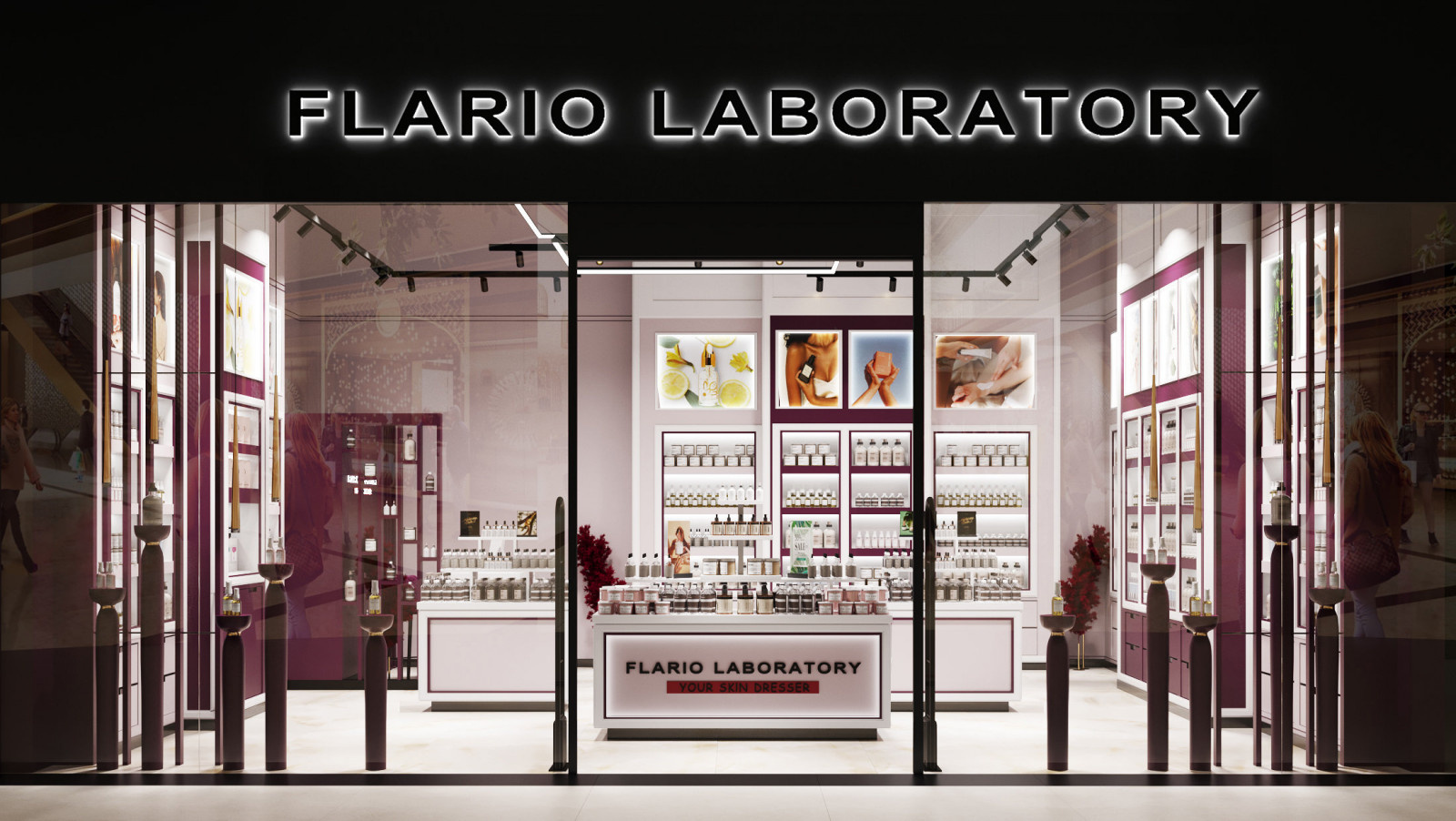 Дизайн-проект магазина FLARIO LABORATORY в ТЦ Minsk City Mall