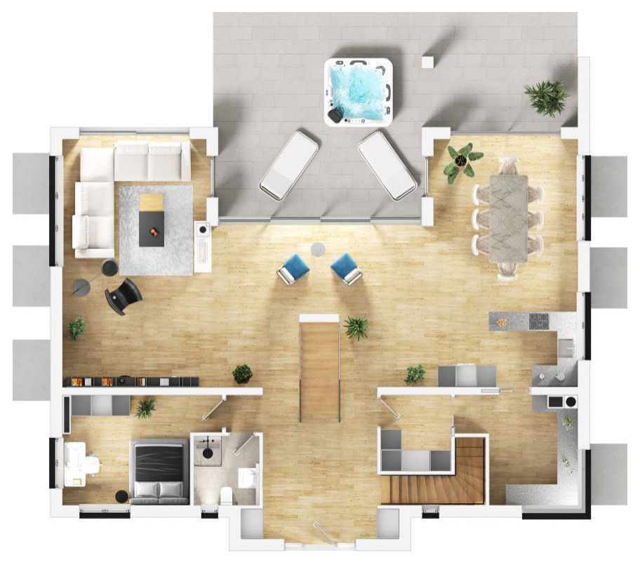 3D-Grundriss