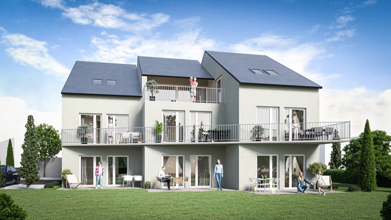 Modernes Mehrfamilienhaus