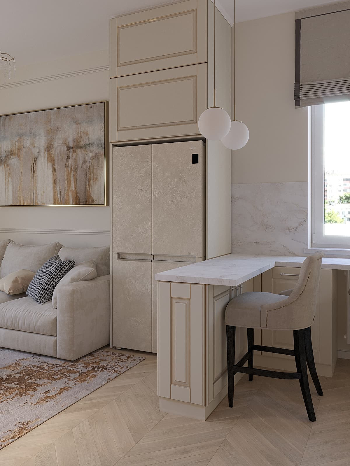 ЖК Река, 3 комнаты, 65 м²