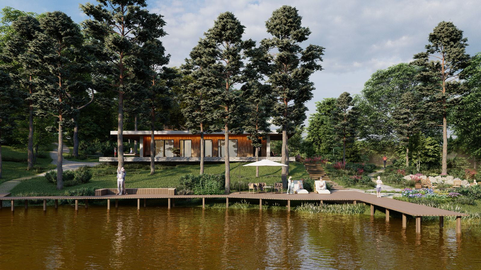 У реки