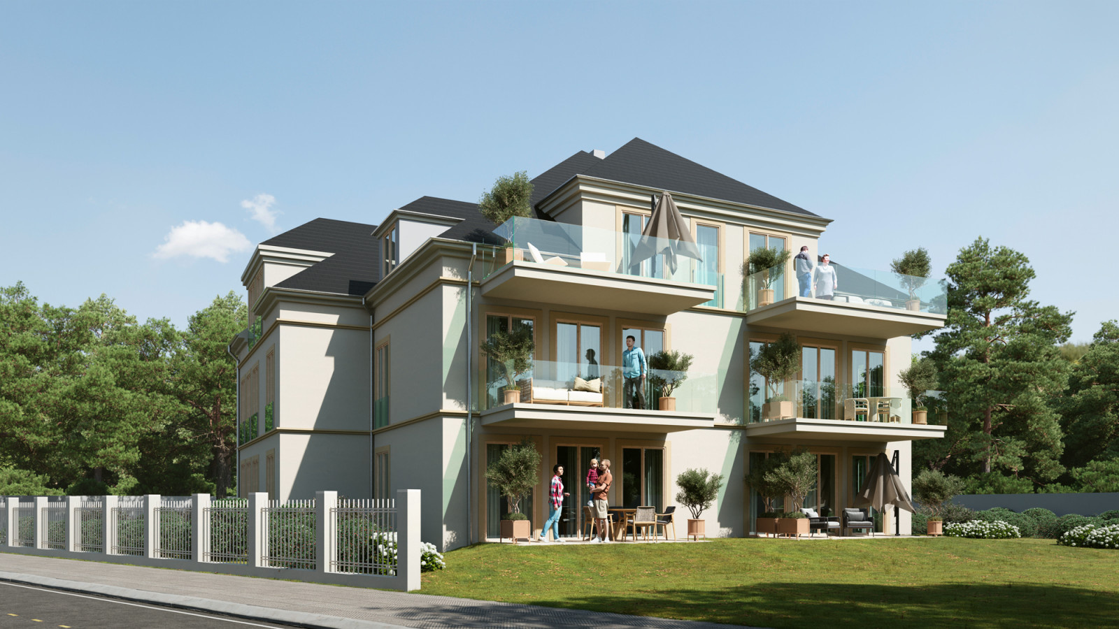Мodernes Mehrfamilienhaus