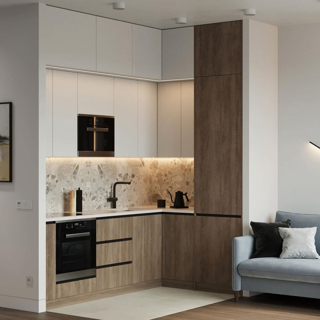 Обложка проекта: Дизайн-проект квартиры 43,3 м² в стиле минимализм