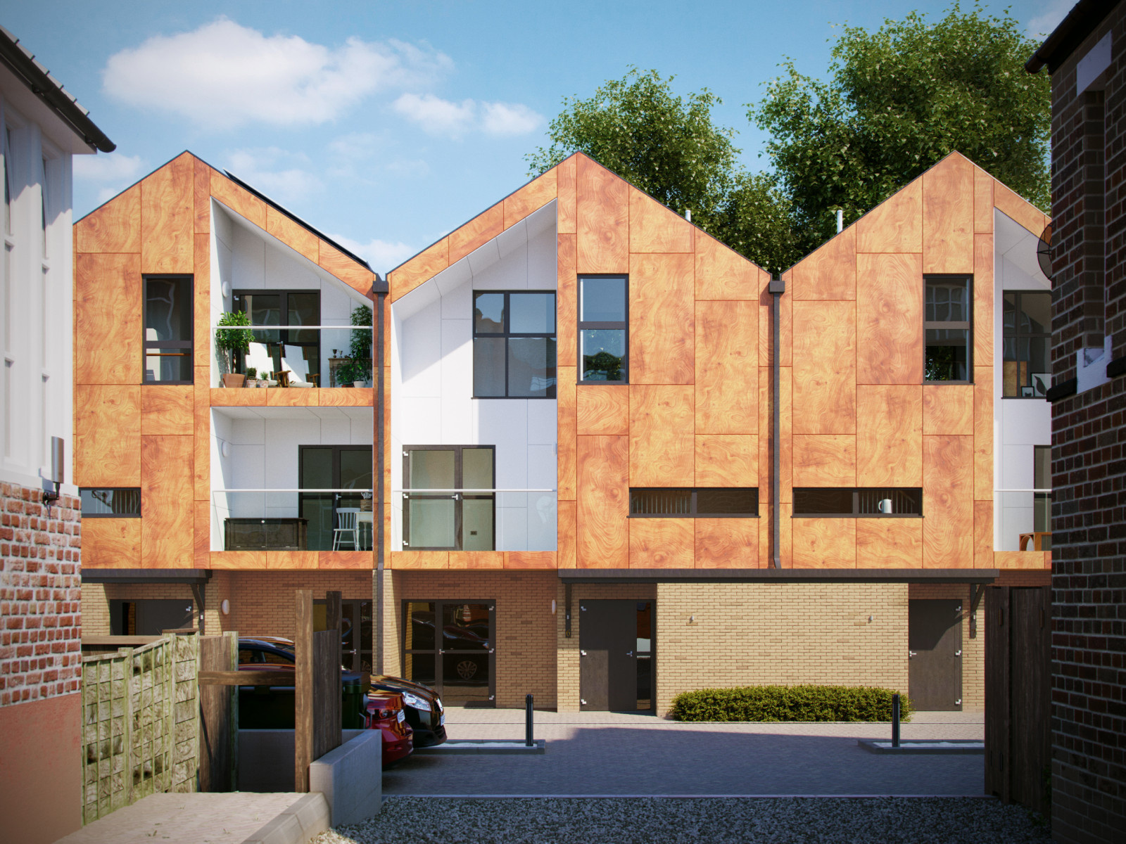 Визуализация жилого комплекса Woodview Mews Лондон