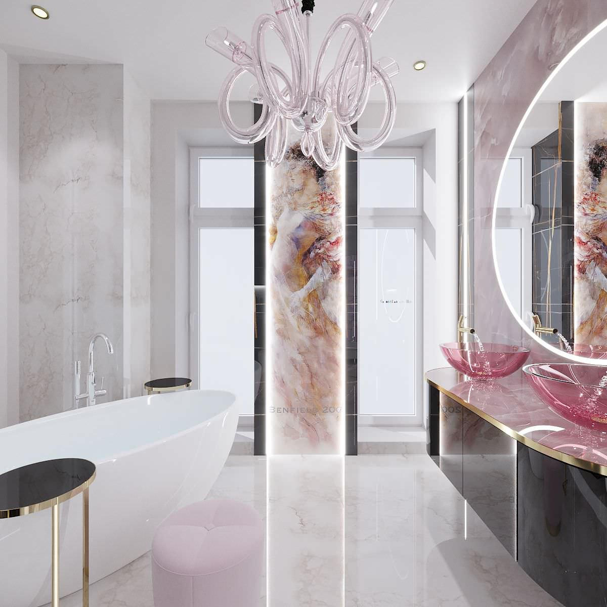 6-Room Apartment Design With 240 m² Floor Area