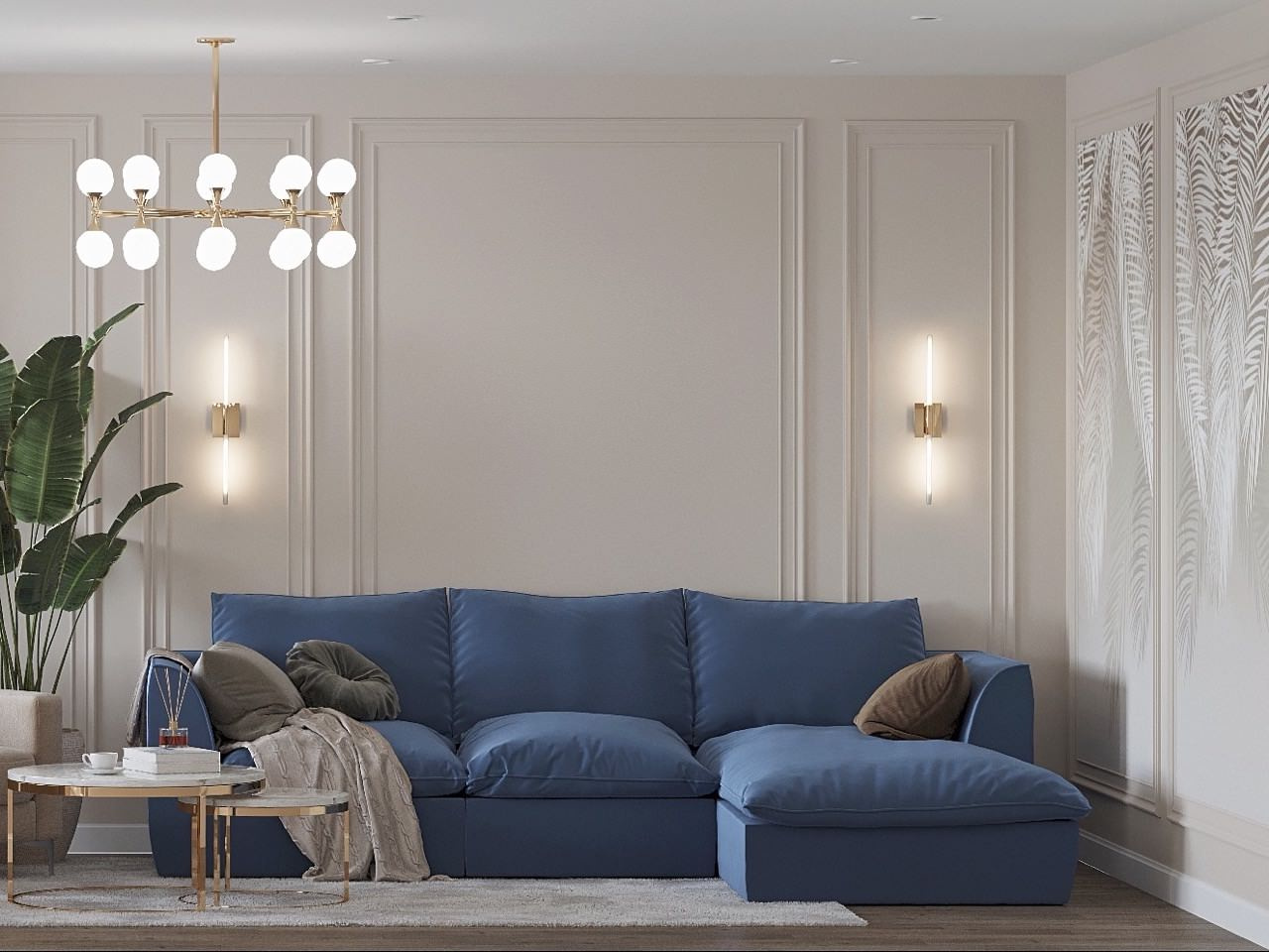 ЖК Цветочные поляны, 3 комнаты, 91 м²