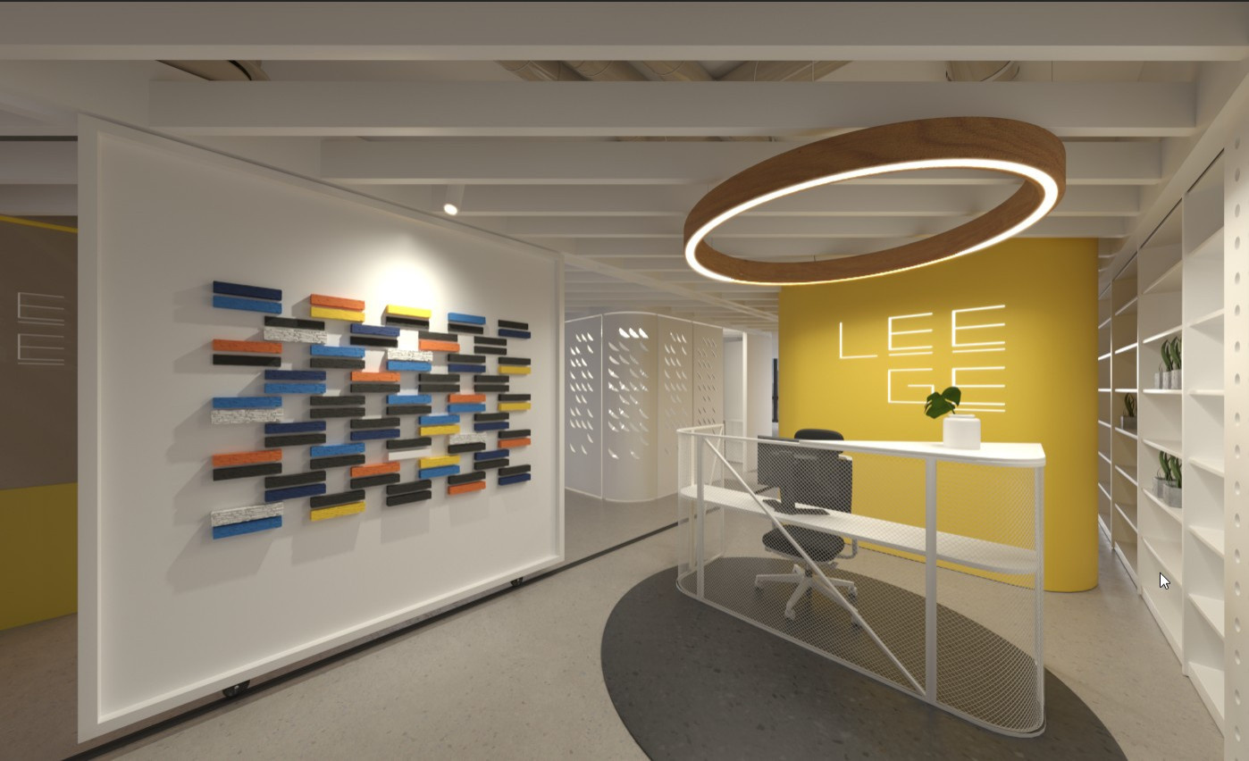 Визуализация офиса. Работа выполнена в 3dmax + Corona Render