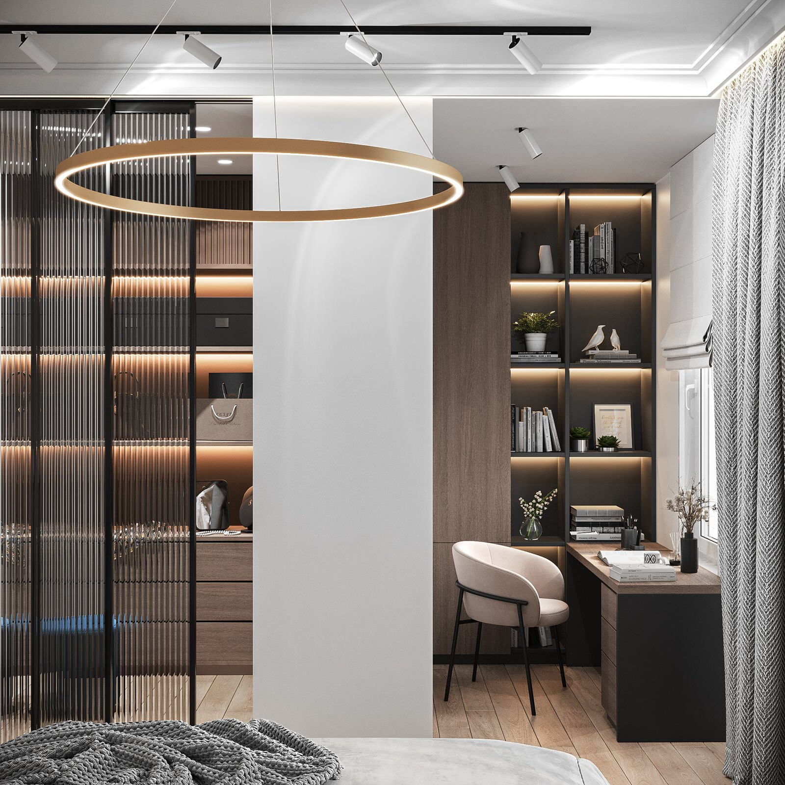 Dressing room and home office