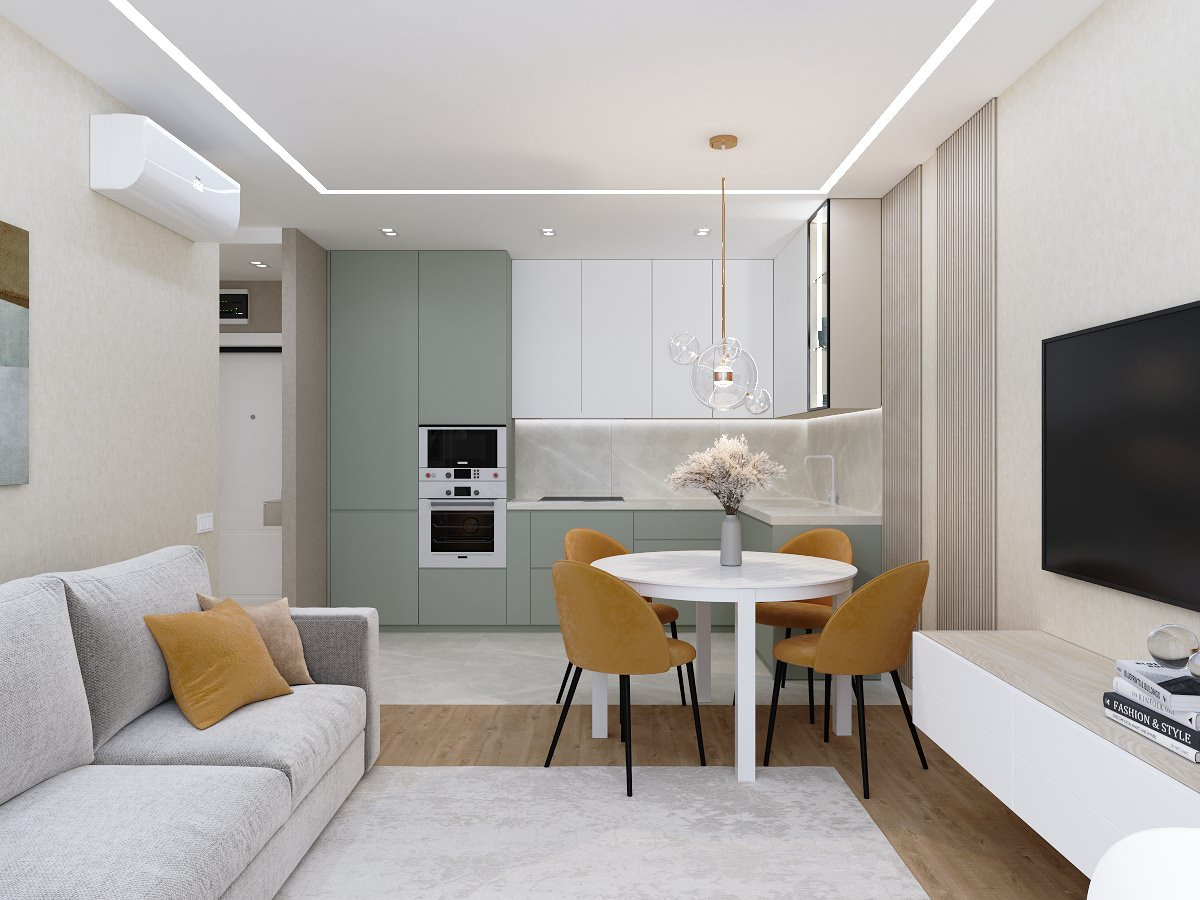 Двухкомнатная квартира (57 кв.м)