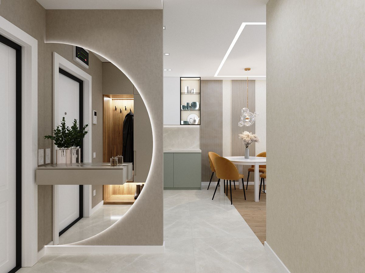 Двухкомнатная квартира (57 кв.м)