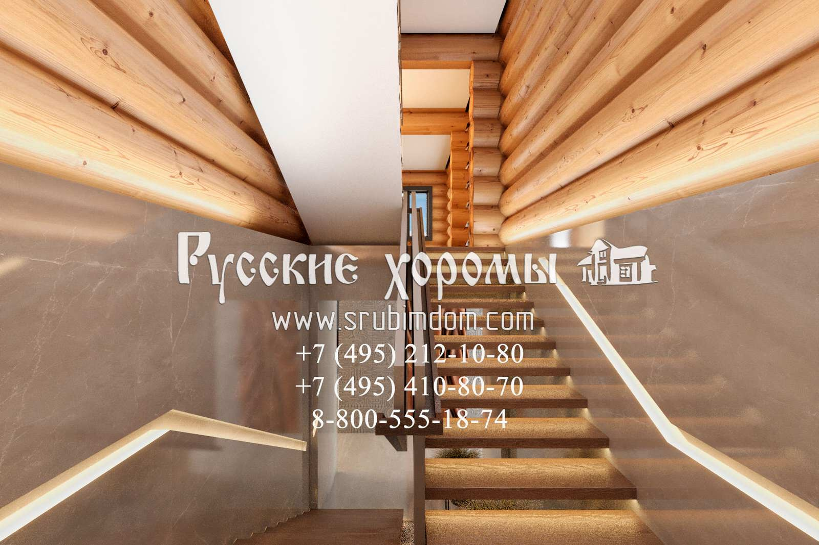 Дизайн лестницы в кедровом доме