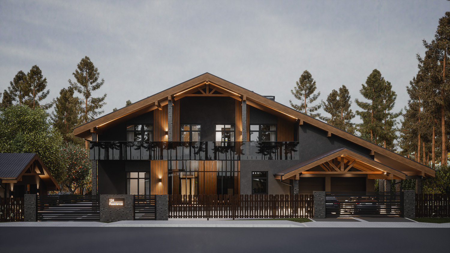 Современное шале Dark Chalet 730