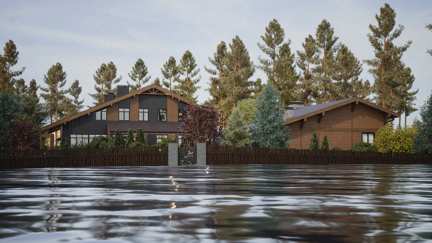 Современное шале Dark Chalet 730