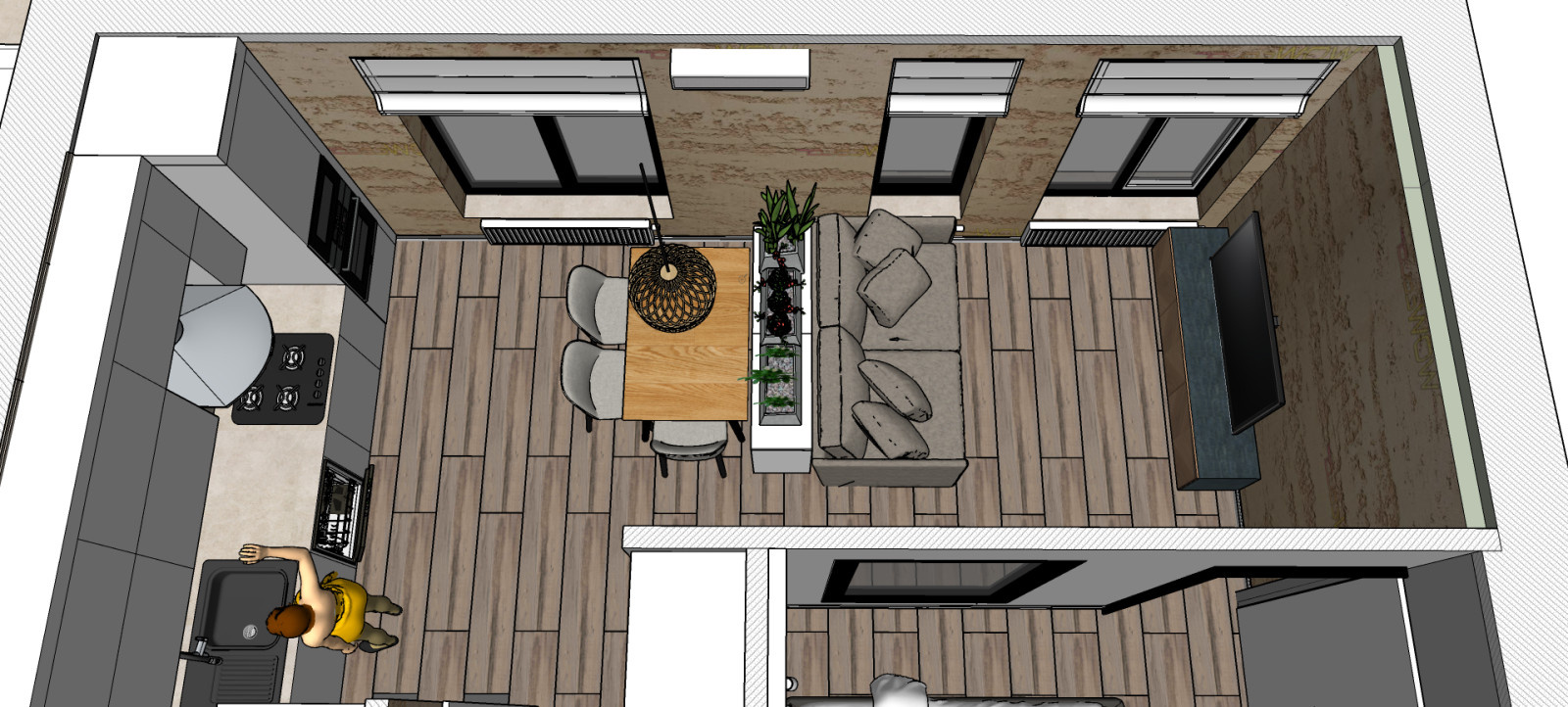 Wohnung mit Gas 43 m2 (Apartmens with gas 43 sq m)