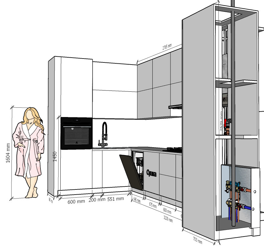 Planungslösung 37m2 (Planning solution 37 sq m)
