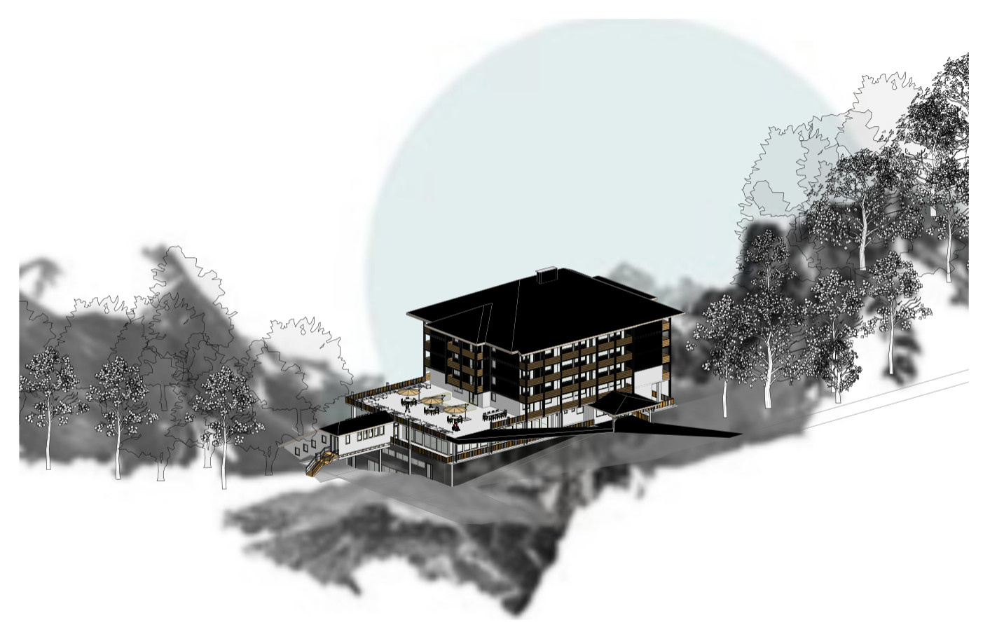 Haus Wasserfall
