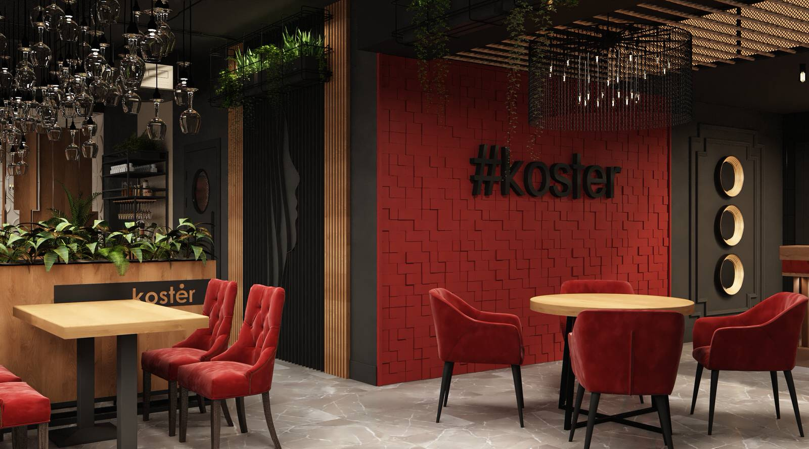 Дизайн ресторана «Koster» в Нижнекамске