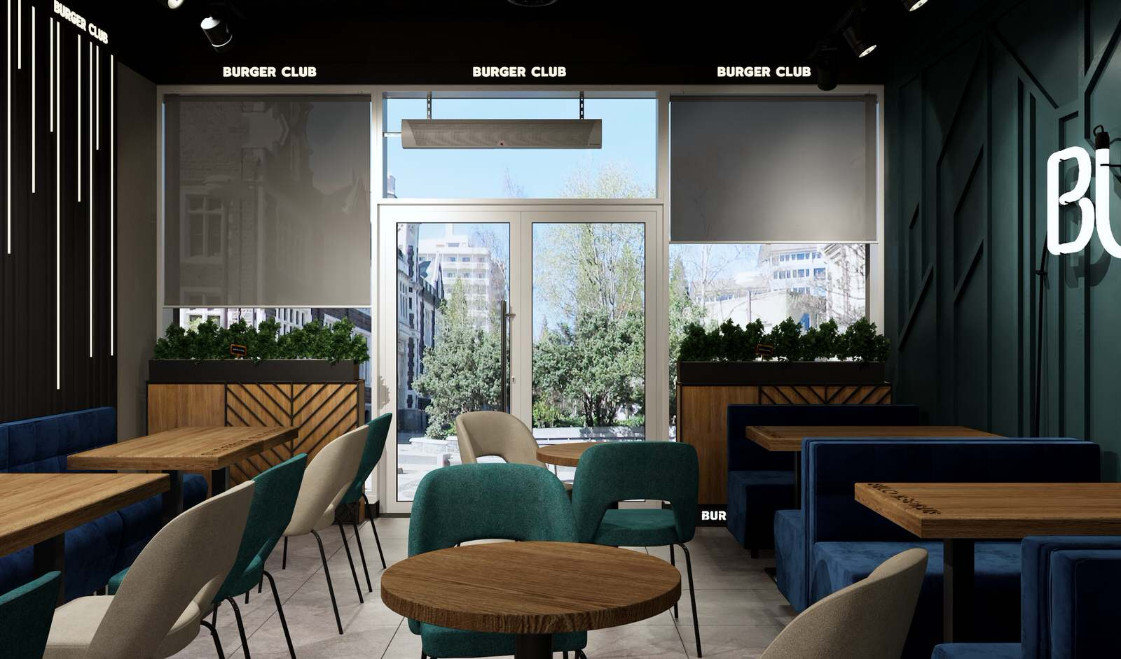 Дизайн ресторана «Burger Club» в Краснодаре