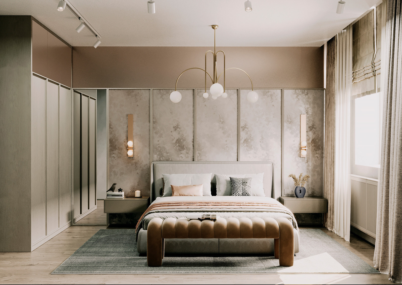 Спальня в квартире в ЖК "Discovery Residence" Екатеринбург