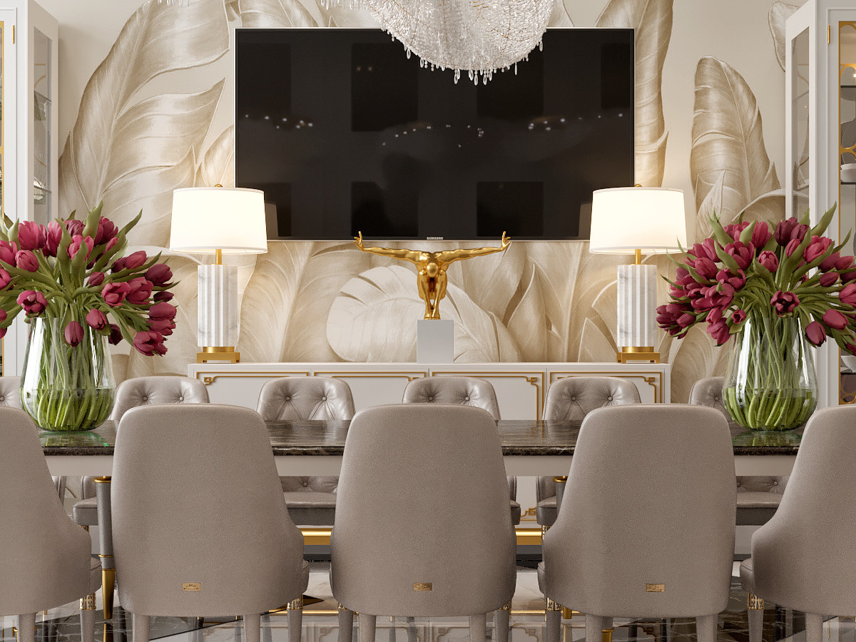 Дизайн Холла Гостиной в Доме 800 м2 | Luxury Dinning Room Design 800 m2