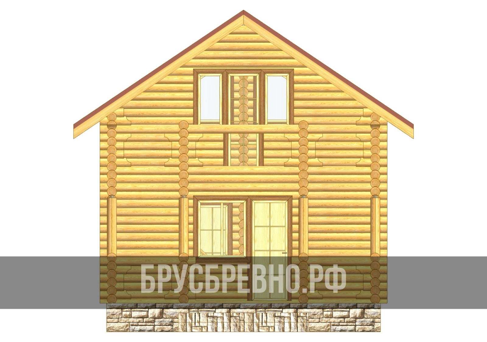 Проект 563 Баня 6х10 бревно 200