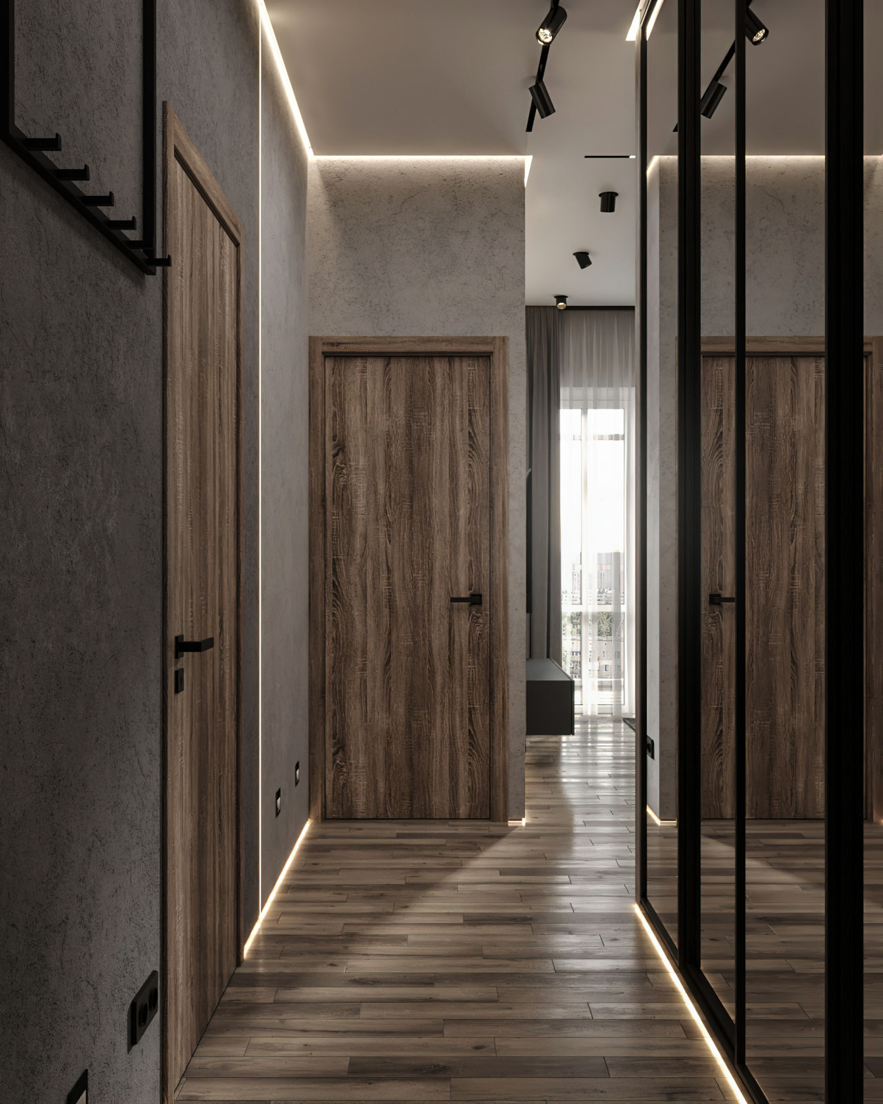 9. Gray house. Прихожая