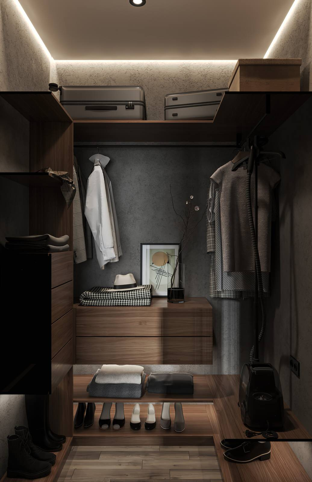 9. Gray house. Спальня