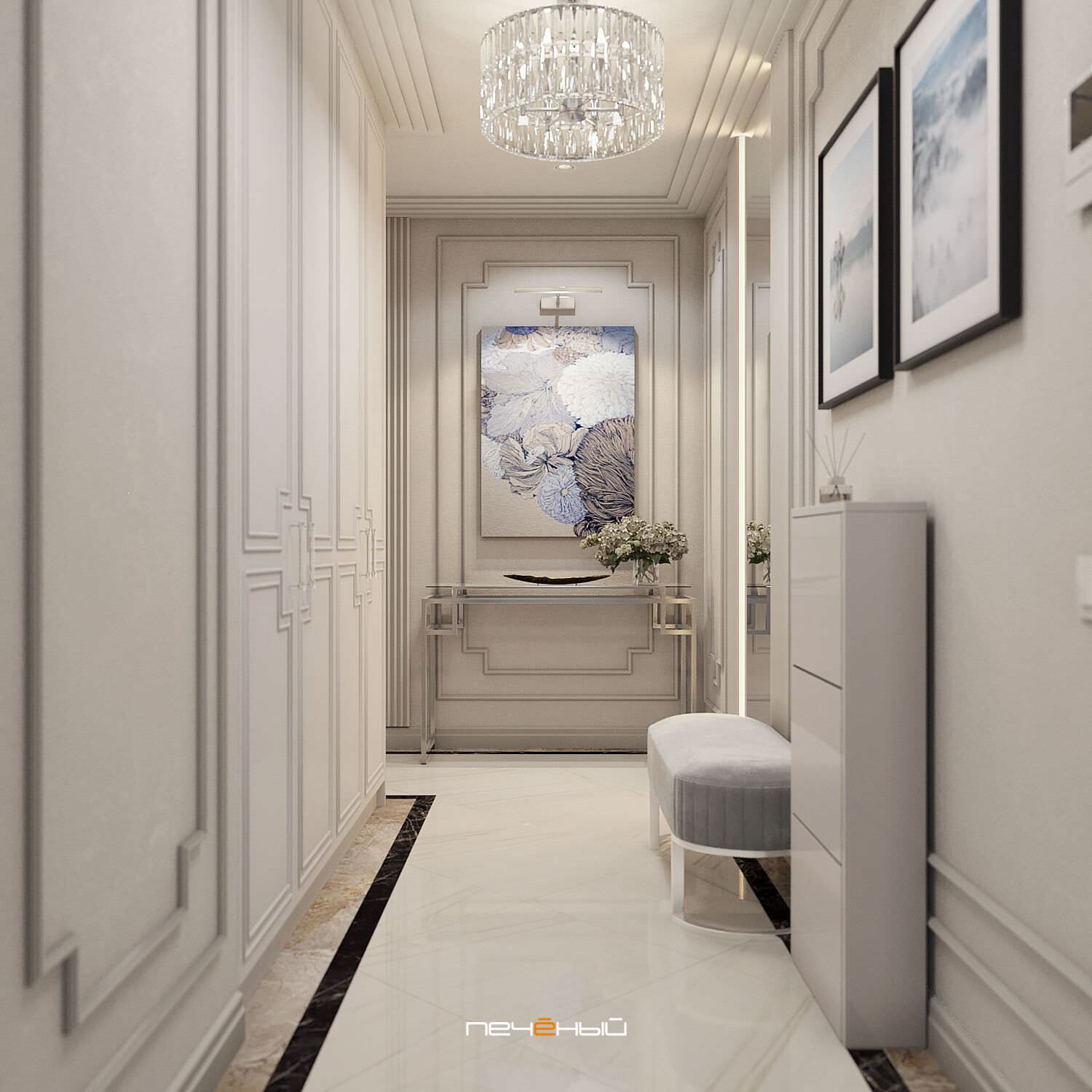 2024 Дизайн 3-комн. квартиры в стиле классика, 65 м², Москва, ЖК Life-Варшавская